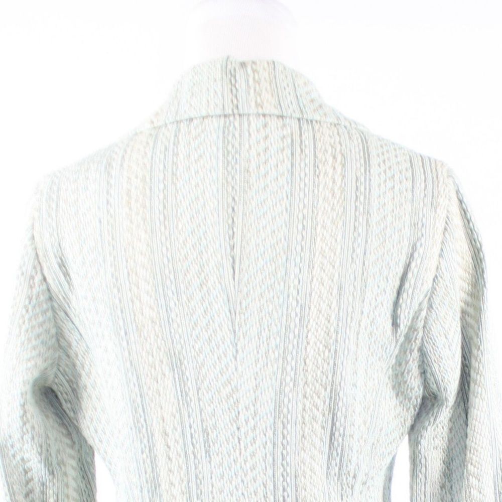 Eccoci beige uneven striped coat 8 - Picture 8 of 8